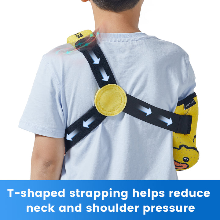 Premium Kids Arm Sling for Broken Forearm & Shoulder Immobilization - Adjustable, Breathable, Latex-Free Support for Comfort & Recovery (XXS, XS Sizes)