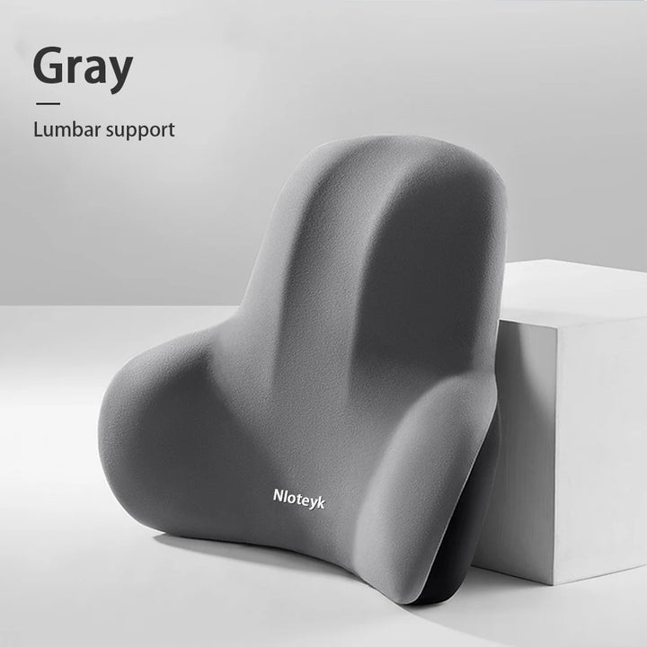 Premium Memory Foam Lumbar Cushion – Ergonomic Back Support for Car, Office, and Gaming Chairs, Postpartum Waist Relief, 