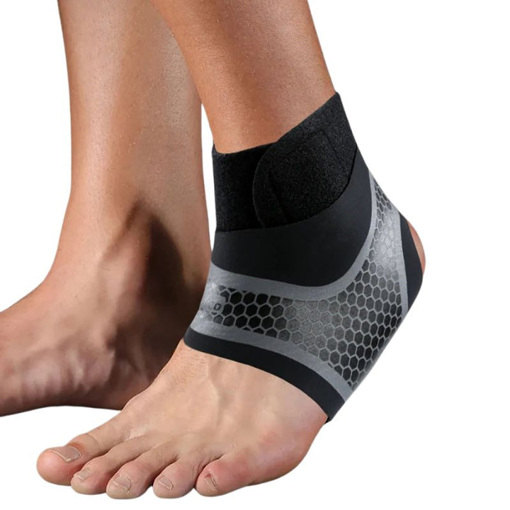 Premium Adjustable Ankle Brace - Compression Support Strap for Pain Relief, Elastic Ankle Guard for Basketball and Sports Activities