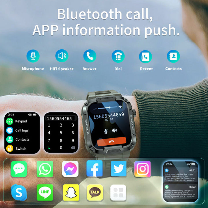 Premium Waterproof Fitness Smartwatch for Men & Women, 1.92" HD Screen, Heart Rate & Blood Oxygen Monitor, Multi-Sport Mode, 