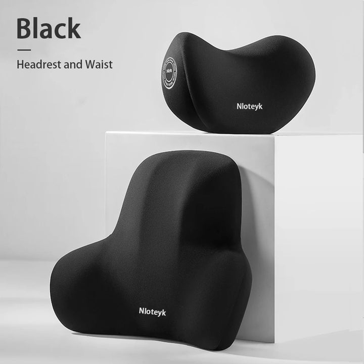 Premium Memory Foam Lumbar Cushion – Ergonomic Back Support for Car, Office, and Gaming Chairs, Postpartum Waist Relief, 