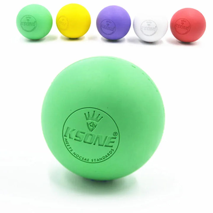 Premium Rubber Massage Ball for Muscle Relaxation, Pain Relief, and Trigger Point Therapy – Lacrosse Fascia Ball for Yoga