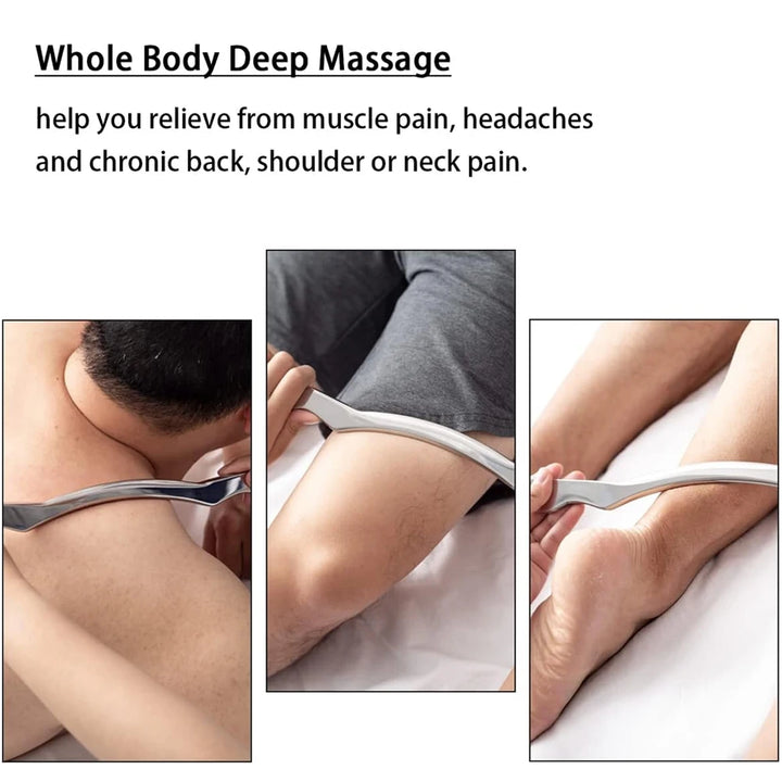Premium Stainless Steel Gua Sha Scraping Massage Tool - IASTM for Muscle Pain Relief, Soft Tissue Mobilization, and Myofascia