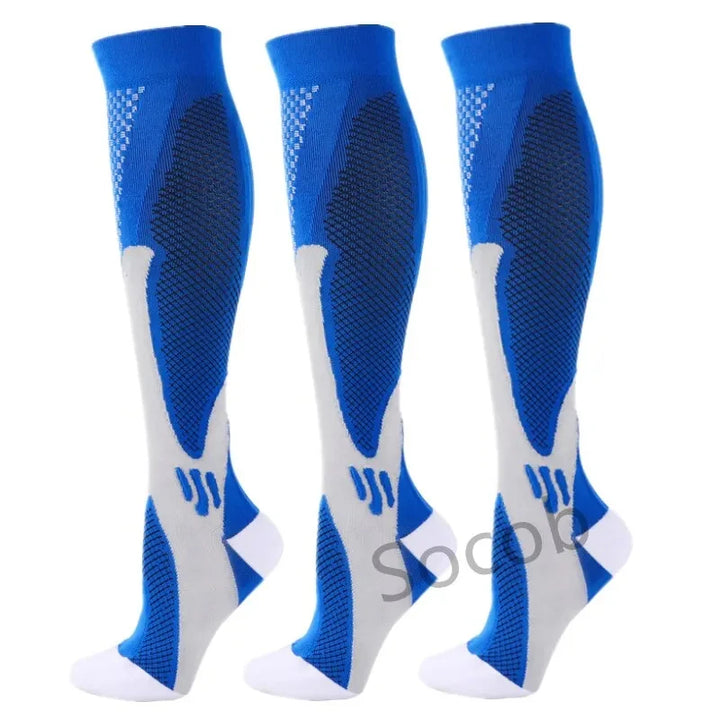 Premium Compression Socks for Men & Women – Elastic Sports, Running, Hiking, Pregnancy & Flight Socks for Varicose Veins, Swollen Legs, Marathon Support