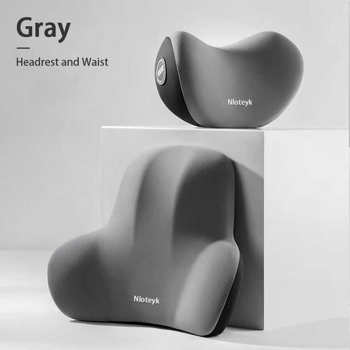 Premium Memory Foam Lumbar Cushion – Ergonomic Back Support for Car, Office, and Gaming Chairs, Postpartum Waist Relief, 