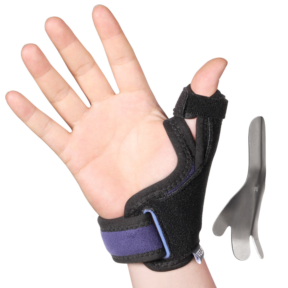 Premium Waterproof Silicone Thumb Brace for Tendonitis, Arthritis & Trigger Finger Pain Relief – Semi-Rigid Splint with