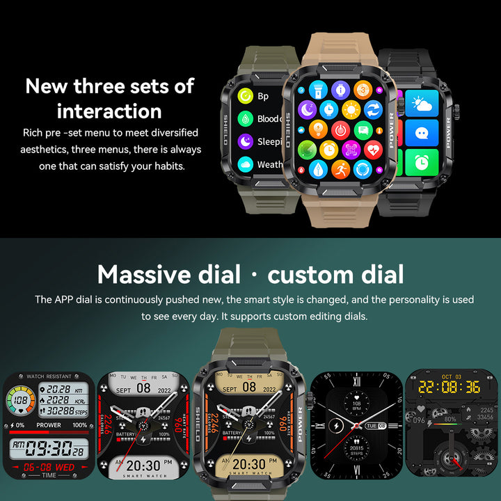 Premium Waterproof Fitness Smartwatch for Men & Women, 1.92" HD Screen, Heart Rate & Blood Oxygen Monitor, Multi-Sport Mode, 