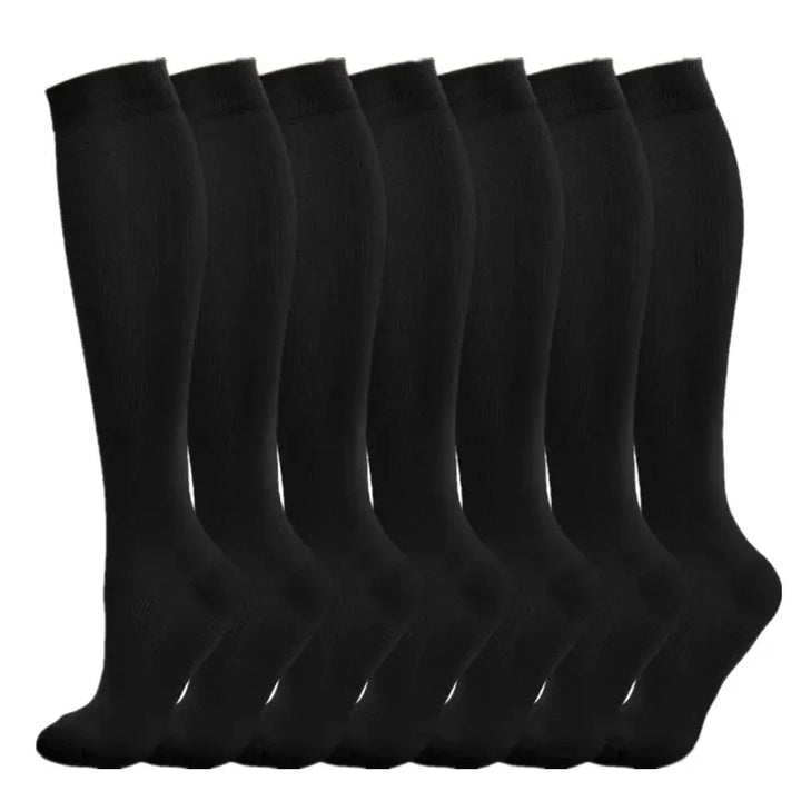 Premium Compression Socks for Men & Women – Elastic Sports, Running, Hiking, Pregnancy & Flight Socks for Varicose Veins, Swollen Legs, Marathon Support