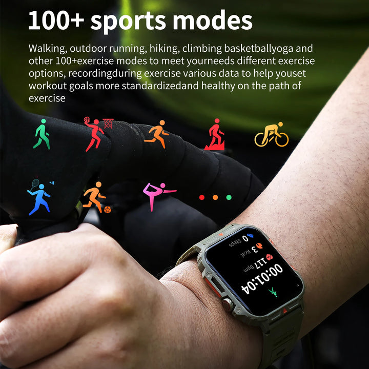 Premium Waterproof Fitness Smartwatch for Men & Women, 1.92" HD Screen, Heart Rate & Blood Oxygen Monitor, Multi-Sport Mode, 