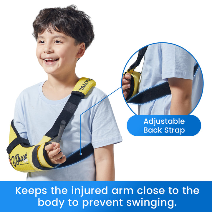 Premium Kids Arm Sling for Broken Forearm & Shoulder Immobilization - Adjustable, Breathable, Latex-Free Support for Comfort & Recovery (XXS, XS Sizes)