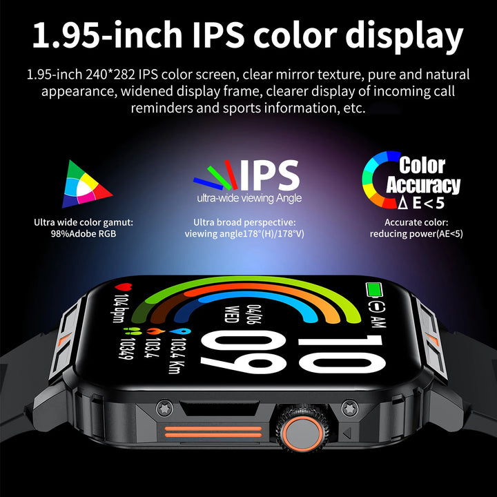 Premium Waterproof Fitness Smartwatch for Men & Women, 1.92" HD Screen, Heart Rate & Blood Oxygen Monitor, Multi-Sport Mode, 
