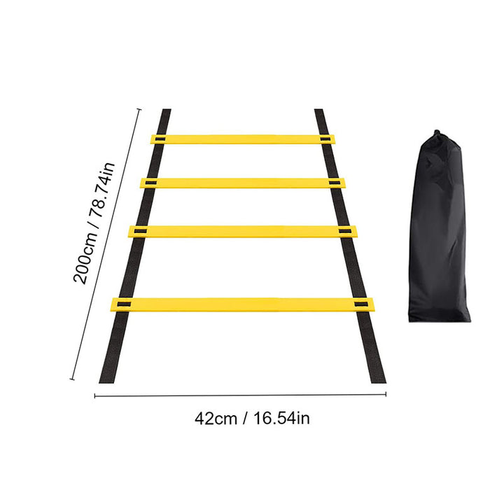 Premium Agility Ladder for Speed Training – Nylon Straps, Multiple Lengths (2M-10M) – Soccer, Football, and Fitness Warm-Up 