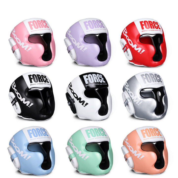 Premium Kickboxing Helmet – MMA Headgear, Karate, Muay Thai, Boxing, Sanda Training Protection for Adults & Kids, Adjustable, Comfortable & Durable