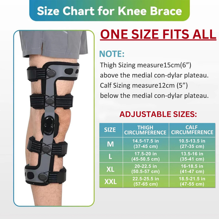Premium Unloader Knee Brace for Arthritis Pain Relief, Osteoarthritis Support, Adjustable ROM Stabilizer, Post-Surgical Recovery, One Size Fits All, FDA Registered