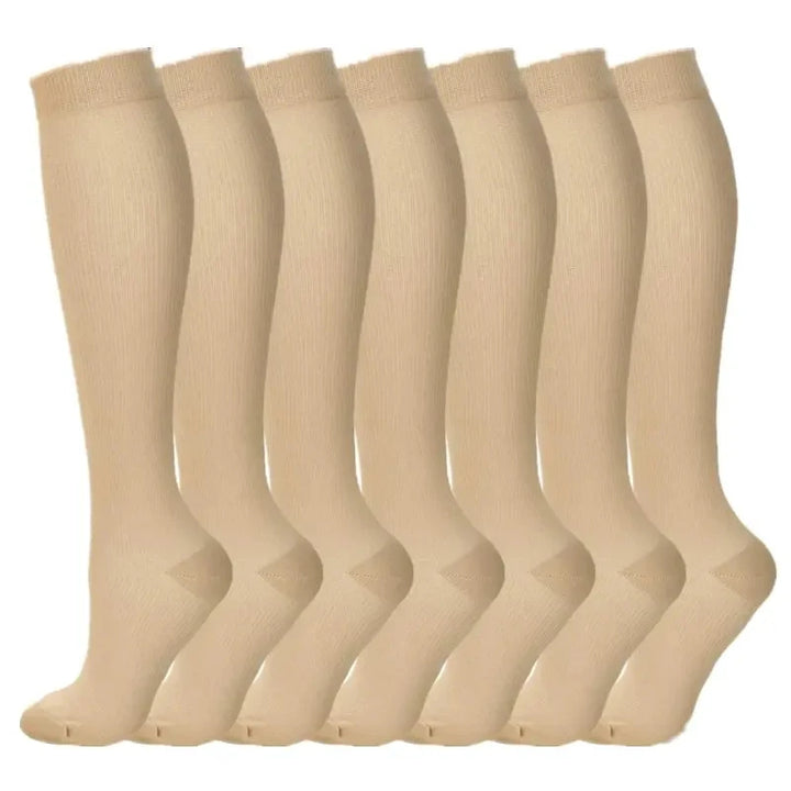 Premium Compression Socks for Men & Women – Elastic Sports, Running, Hiking, Pregnancy & Flight Socks for Varicose Veins, Swollen Legs, Marathon Support