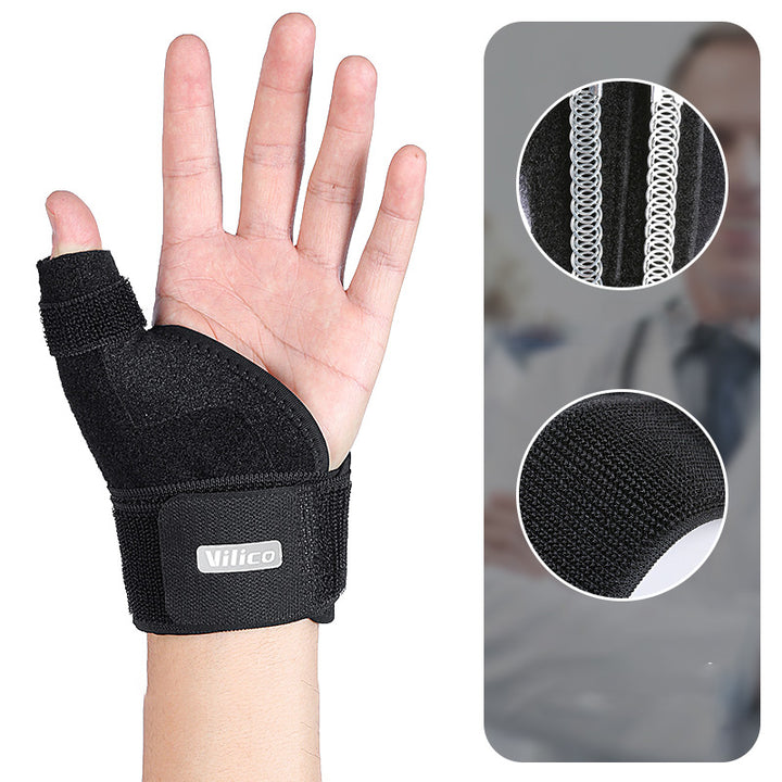 Premium Adjustable Thumb Wrist Stabilizer Brace for Arthritis, Tendonitis, & Carpal Tunnel Support, Elastic Bandage with Pressure Support for Pain Relief and Injury Prevention, Comfortable Fit, Free Size