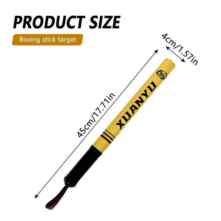 Premium Boxing Training Stick – PU Leather Kicking Practice Pad for Speed & Agility – Focus Target Sticks for Kickboxing, 