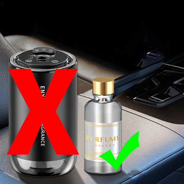 Premium 3-in-1 Car Air Freshener – Aromatherapy Essential Oil Diffuser with Adjustable Starry Sky Light, Music Rhythm Display