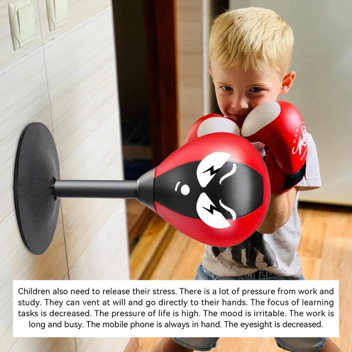 Premium Desktop Boxing Punching Ball – Suction Cup Mini Boxing Bag for Stress Relief & Fun – Fun Toy for Kids & Adults – 