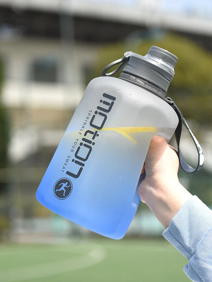 Premium 2.2L Large Capacity Sports Water Bottle – BPA-Free, Gradient Plastic, Portable Kettle with Straw, Leak-Proof, Ideal 