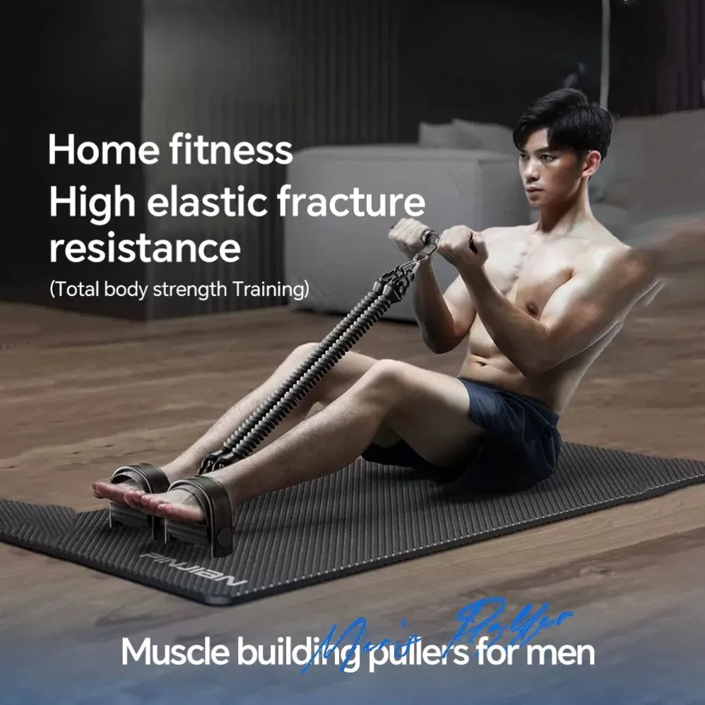 Premium Pedal Resistance Band Puller – Multi-Functional Home Exercise Equipment for Men, Adjustable Tension, Full Body Workout, Portable Fitness Gym Gear