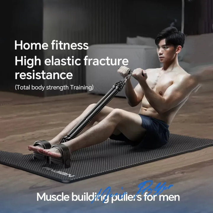 Premium Pedal Resistance Band Puller – Multi-Functional Home Exercise Equipment for Men, Adjustable Tension, Full Body Workout, Portable Fitness Gym Gear