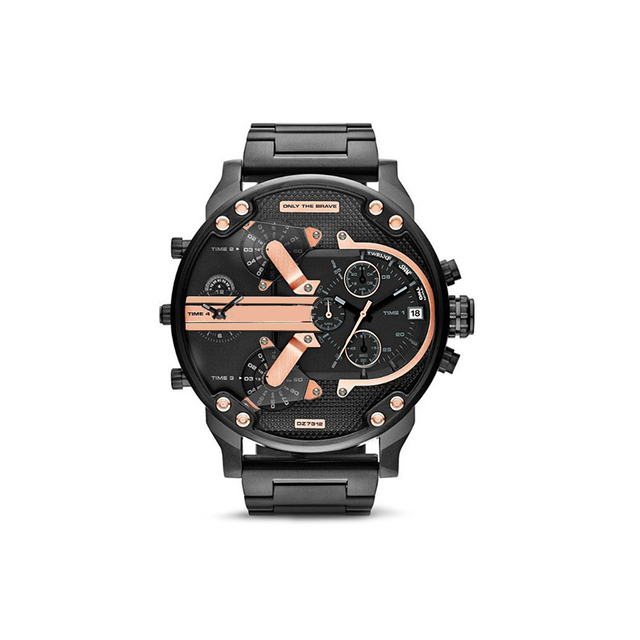 Premium Men's Sport Watch, Luxury Stainless Steel Analog Quartz, Fashionable Casual & Business Design, Large Dial, Calendar Feature, Elegant Gift for Men