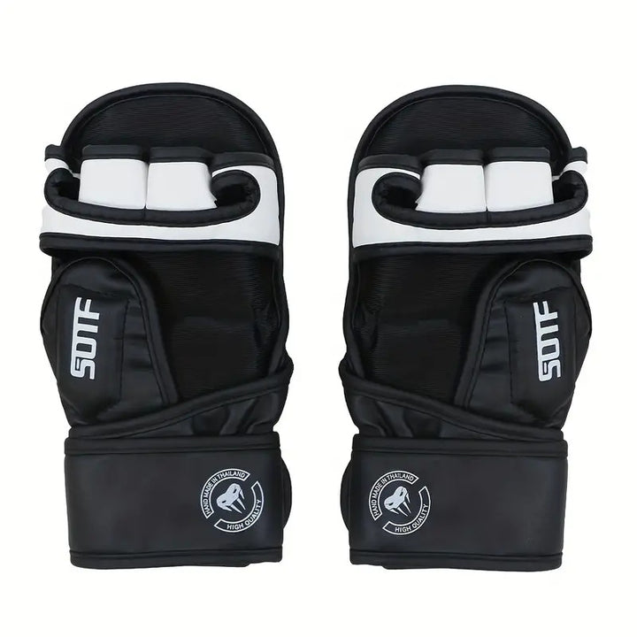 Premium MMA Half-Finger Boxing Gloves – Professional Mixed Martial Arts Training Gloves for Sanda & Free Fighting – Thickened