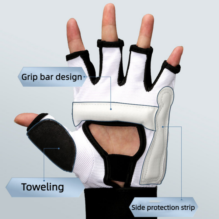 Premium Kickboxing Gloves – High Quality MMA Gloves for Muay Thai & Boxing Training – PU Leather Half Mitts for Fighters 