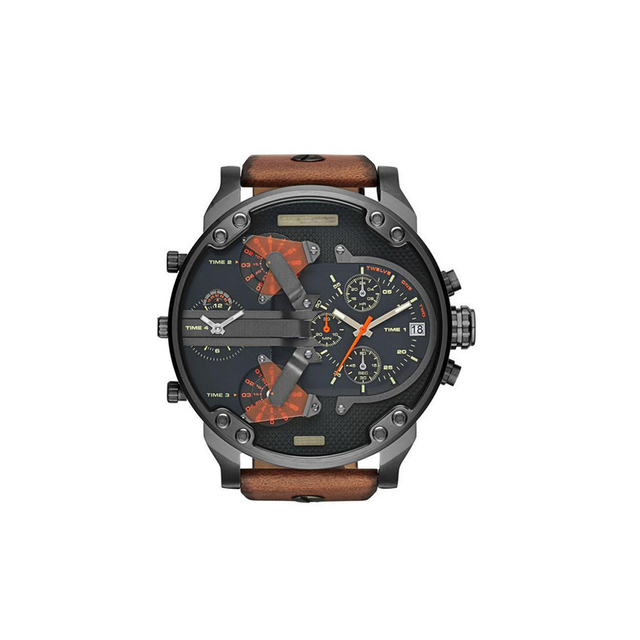 Premium Men's Sport Watch, Luxury Stainless Steel Analog Quartz, Fashionable Casual & Business Design, Large Dial, Calendar Feature, Elegant Gift for Men