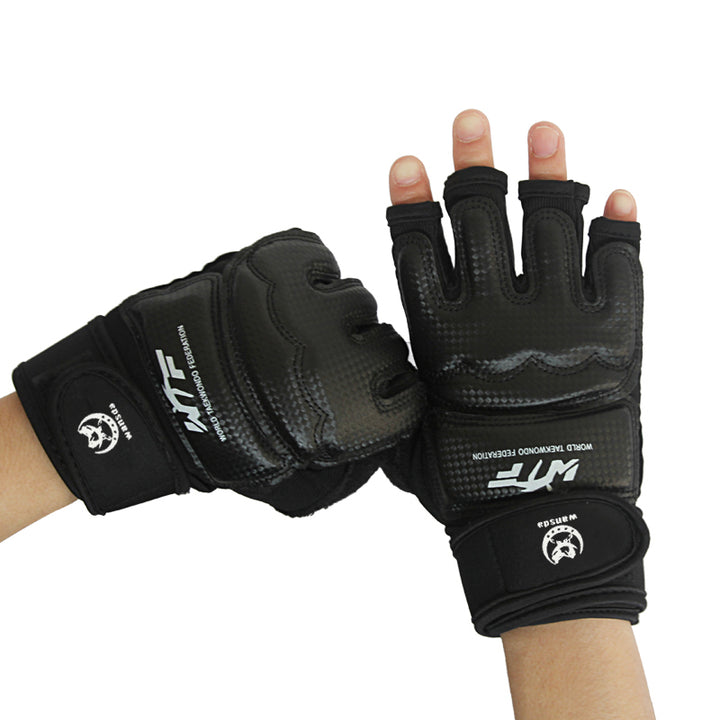 Premium Kickboxing Gloves – High Quality MMA Gloves for Muay Thai & Boxing Training – PU Leather Half Mitts for Fighters 