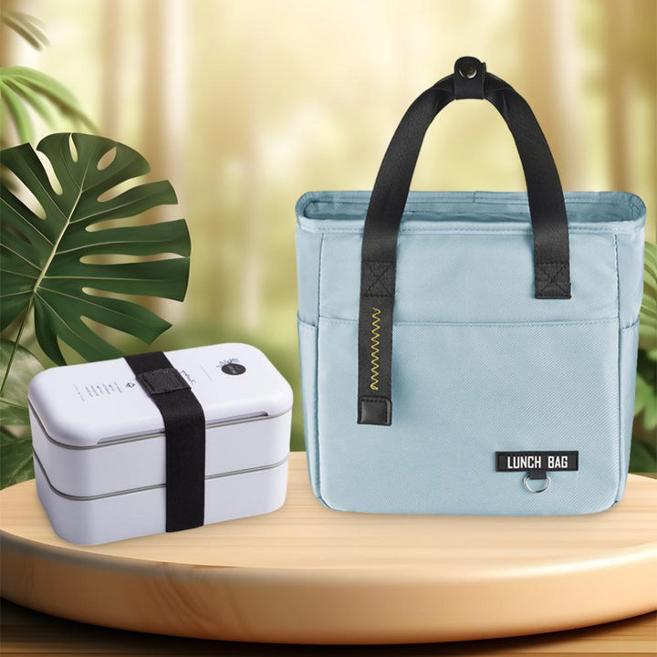 Premium Eco-Friendly Double-Layer Bento Lunch Box – Microwave Safe, 1L Capacity, Health Food Container for Meal Prep, BPA, 