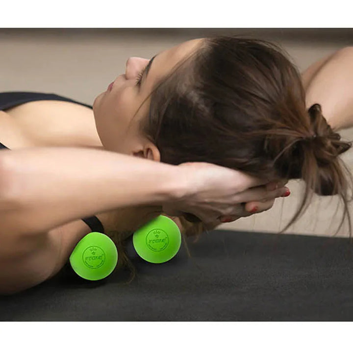 Premium Rubber Massage Ball for Muscle Relaxation, Pain Relief, and Trigger Point Therapy – Lacrosse Fascia Ball for Yoga
