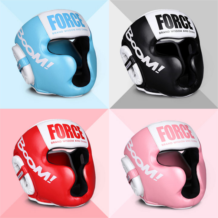 Premium Kickboxing Helmet – MMA Headgear, Karate, Muay Thai, Boxing, Sanda Training Protection for Adults & Kids, Adjustable