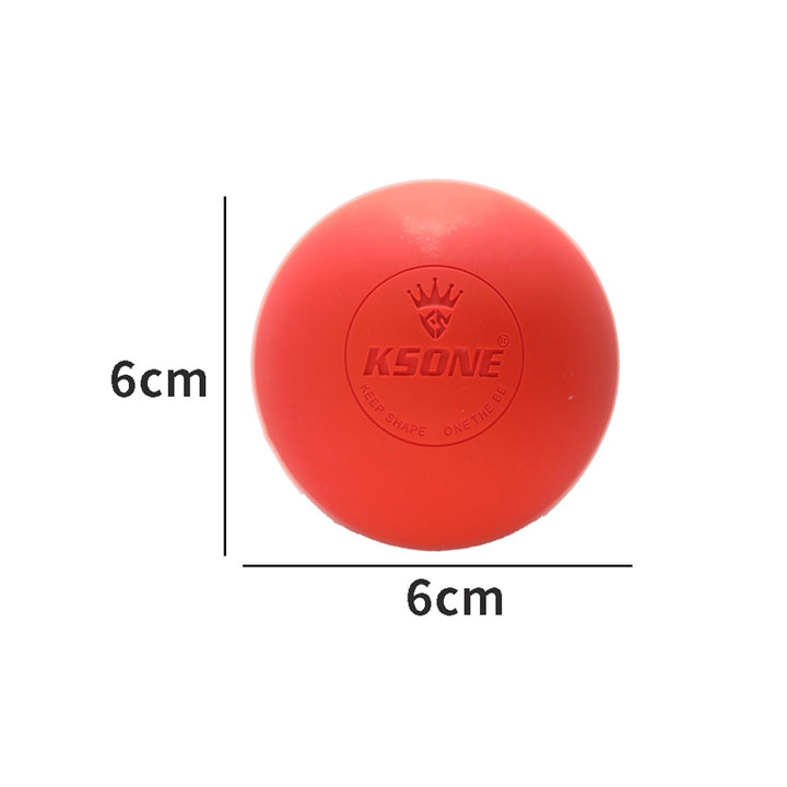 Premium Rubber Massage Ball for Muscle Relaxation, Pain Relief, and Trigger Point Therapy – Lacrosse Fascia Ball for Yoga