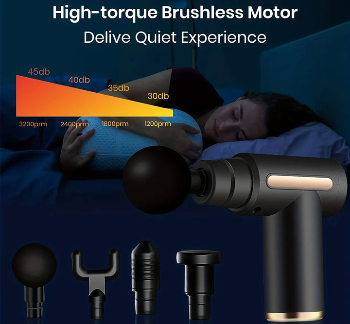 Premium USB Handheld Electric Wand Massager - High Frequency Vibration Deep Tissue Massage Machine for Body, Neck, and Back Pain Relief