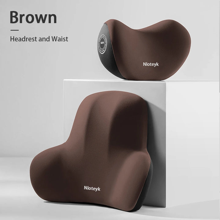 Premium Memory Foam Lumbar Cushion – Ergonomic Back Support for Car, Office, and Gaming Chairs, Postpartum Waist Relief, 