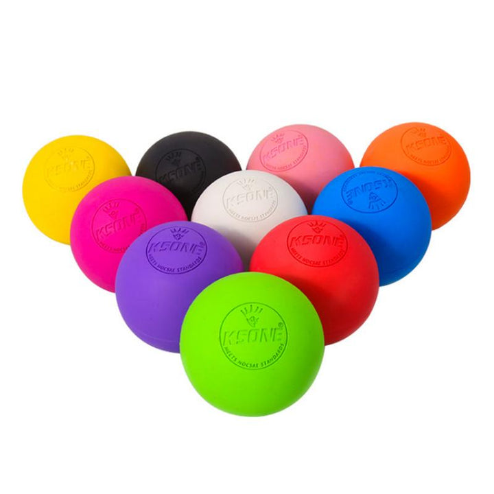 Premium Rubber Massage Ball for Muscle Relaxation, Pain Relief, and Trigger Point Therapy – Lacrosse Fascia Ball for Yoga
