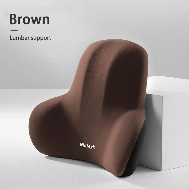 Premium Memory Foam Lumbar Cushion – Ergonomic Back Support for Car, Office, and Gaming Chairs, Postpartum Waist Relief, 